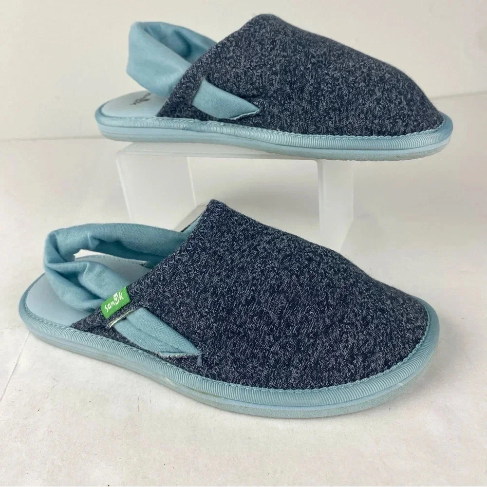 Sanuk Kids Child 13/1 L'il Yoga Sling Cruz Sandal Heathered Blue, Teal/Aqua